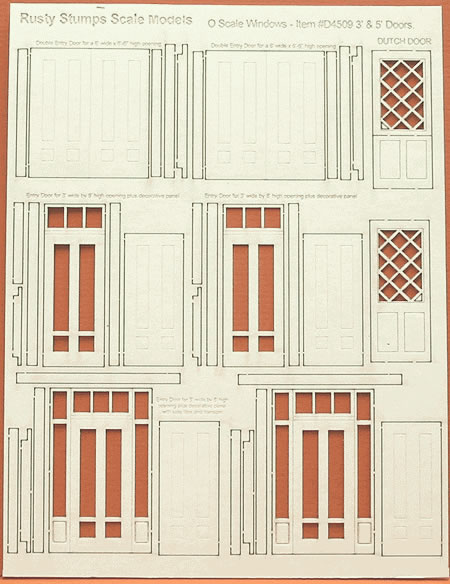 O Scale Variety of Doors