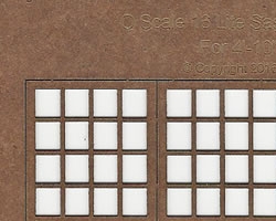 O Scale Laser cut 16 light Double Hung Windows
