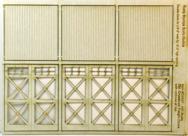 Grandt Line O Scale #3618 Freight Door & Frame - Lot Of 5 For Model Buildings