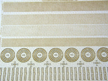 HO Scale Lightly Aged Common Brick Trim Sheet 2