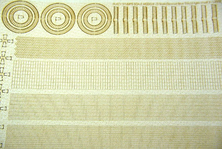 O Scale Lightly Aged Common Brick Trim Sheet 2