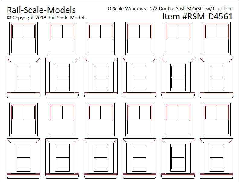 Rail Scale Models O Windows & Doors