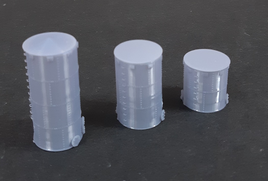 Storage Silo Tank ~6ft dia x ~12ft tall ~ N Scale